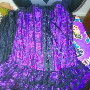 Gothic lolita strapless mini dress x2